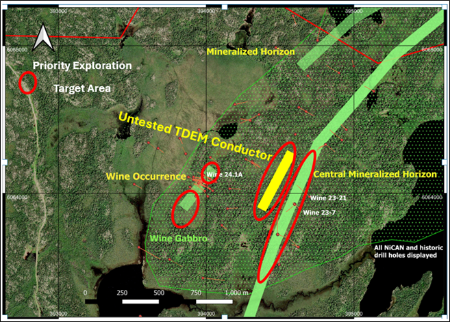 Figure 1. Wine Gabbro and Conductive Horizons