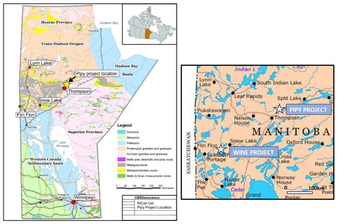 Figure 5: NiCAN’s Project Locations in Manitoba, Canada
